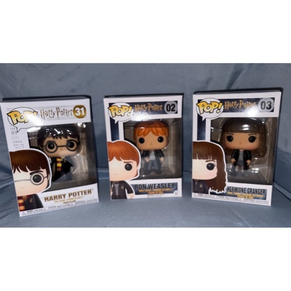 Funko Other - Funko Pop Vinyl Figure Bundle Harry Potter Ron Hermione 31 02 03 Set